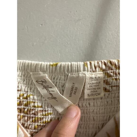 🔴Billabong x Sincerely Jules‎ Twist Flirt White Palm Print Tie-Front Jumpsuit - Picture 5 of 10